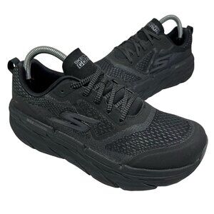 Skechers EUC GO RUN Wide Fit Women's Black Running Shoes Size 8.5 17690W